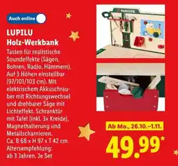Lidl LUPILU Holz-Werkbank Angebot