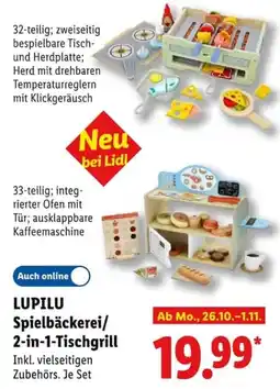 Lidl LUPILU Spielbäckerei/2-in-1-Tischgrill Angebot