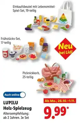 Lidl LUPILU Holz-Spielzeug Angebot