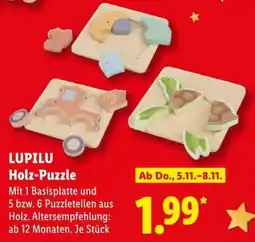 Lidl LUPILU Holz-Puzzle Angebot
