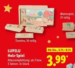 Lidl LUPILU Holz-Spiel Angebot