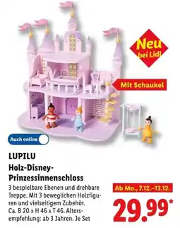 Lidl LUPILU Holz-Disney-Prinzessinnenschloss Angebot