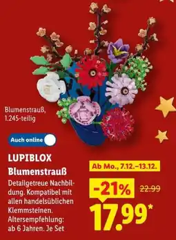Lidl LUPIBLOX Blumenstrauß Angebot