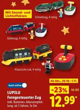 Lidl LUPILU Ferngesteuerter Zug Angebot