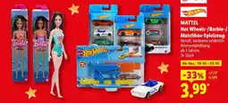 Lidl Hot Wheels-/Barbie-Matchbox-Spielzeug Angebot