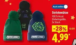 Lidl Strickmütze MINECRAFT Angebot