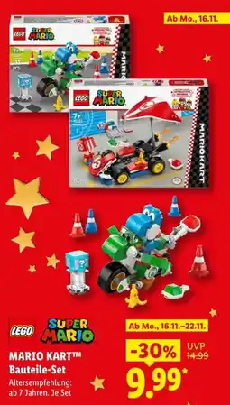 Lidl LEGO SUPER MARIO MARIO KART™ Bauteile-Set Angebot