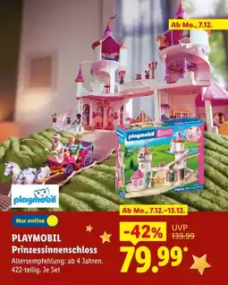 Lidl PLAYMOBIL Prinzessinnenschloss Angebot