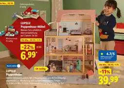 Lidl LUPILU Puppenhaus-Möbel Angebot