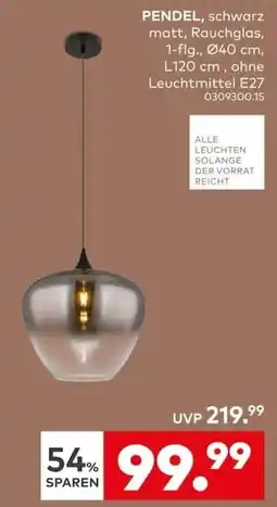 porta PENDEL, schwarz matt, Rauchglas Angebot