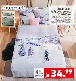 porta kaeppel BIBER-BETTWÄSCHE Angebot