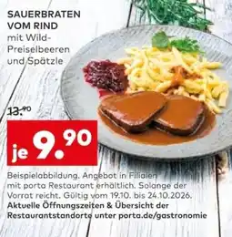 porta SAUERBRATEN VOM RIND Angebot