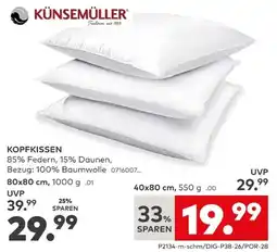 porta KÜNSEMÜLLER KOPFKISSEN Angebot