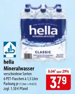 Famila Nord Ost hella Mineralwasser Classic Angebot