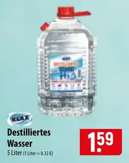Famila Nord Ost KLAX Destilliertes Wasser Angebot
