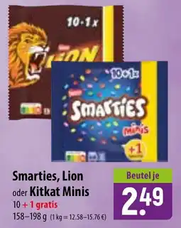 Famila Nord Ost Smarties, Lion oder Kitkat Minis Angebot