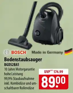 Famila Nord Ost BOSCH Bodenstaubsauger BGDS2BA1 Angebot