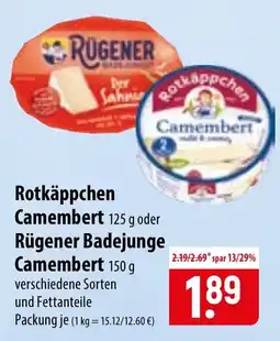 Famila Nord Ost Rotkäppchen Camembert Angebot