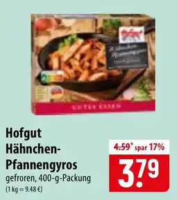 Famila Nord Ost Hofgut Hähnchen-Pfannengyros Angebot