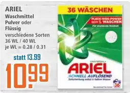 Klaas und Kock ARIEL Waschmittel Angebot