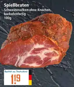Klaas und Kock Spießbraten Schweinenacken ohne Knochen Angebot