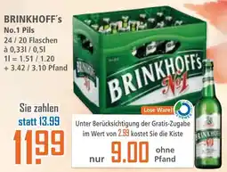 Klaas und Kock BRINKHOFF's No.1 Pils Angebot