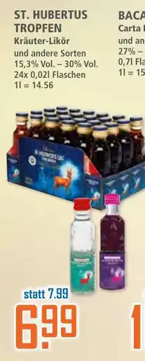 Klaas und Kock ST. HUBERTUS TROPFEN Kräuter-Likör Angebot