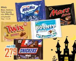 Klaas und Kock Minis Mars, Snickers, Twix, Bounty oder Milky Way Angebot