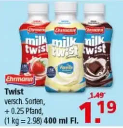 Multi Markt Ehrmann milk twist Angebot