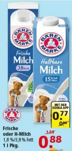 Multi Markt Bären Marke Frische oder H-Milch Angebot