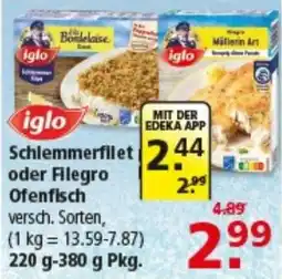 Multi Markt iglo Schlemmerfilet oder Filegro Ofenfisch Angebot
