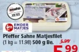 Multi Markt Pfeffer Sahne Matjesfilet Angebot