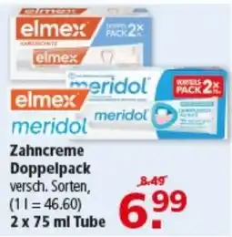 Multi Markt elmex meridol Zahncreme Angebot