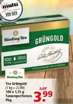 Multi Markt Bünting Tee Grüngold Angebot