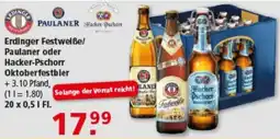 Multi Markt Erdinger Festweilbe/ Paulaner oder Hacker-Pschorr Oktoberfestbier Angebot