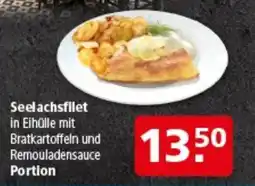 Multi Markt Seelachsfilet in Eihülle mit Bratkartoffeln und Remouladensauce Angebot