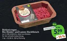 tegut Biokreis tegut... Bio-Rinder- und Lamm-Hackfleisch Angebot