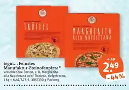 tegut tegut... Feinstes Manufaktur-Steinofenpizza Angebot