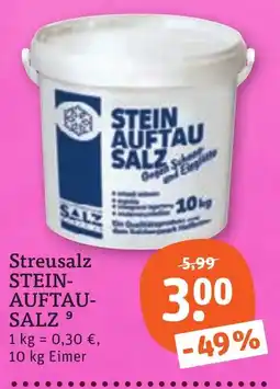 tegut Streusalz STEIN-AUFTAUSALZ Angebot
