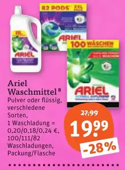 tegut Ariel Waschmittel Angebot