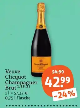 tegut Veuve Clicquot Champagner Brut Angebot