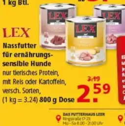 Multi Markt LEX Nassfutter für ernährungs-sensible Hunde Angebot