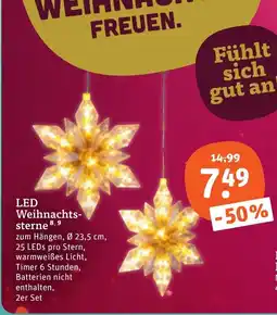 tegut LED Weihnachtssterne Angebot