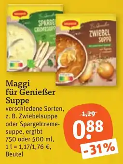 tegut Maggi für Genießer Suppe Angebot
