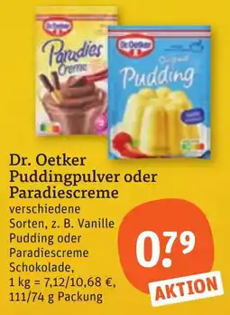tegut Dr. Oetker Puddingpulver oder Paradiescreme Angebot