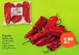 tegut Paprika spitz, rot Angebot
