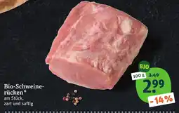tegut Bio-Schweinerücken Angebot