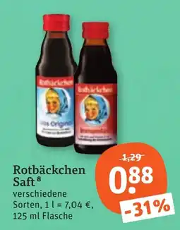 tegut Rotbäckchen Saft Angebot