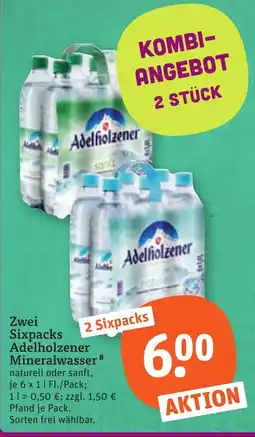 tegut Adelholzener Mineralwasser Angebot