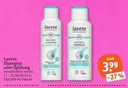 tegut Lavera Shampoo oder Spülung Angebot